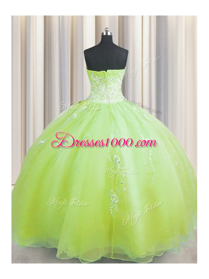 Zipper Up Floor Length Olive Green Ball Gown Prom Dress Sweetheart Sleeveless Zipper