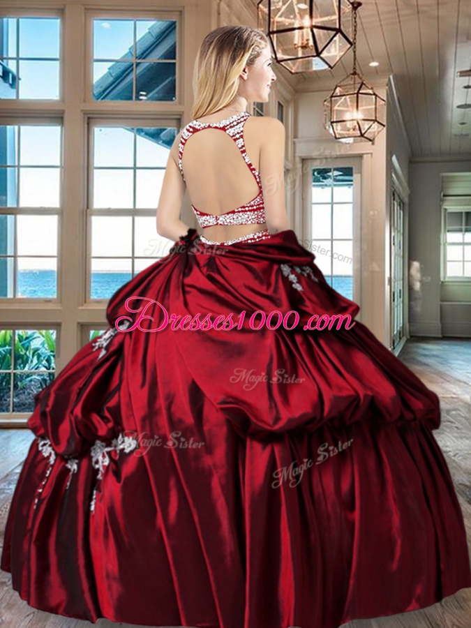 Best Selling Two Piece Bubble and Beaded Quinceanera Dress with Open Back