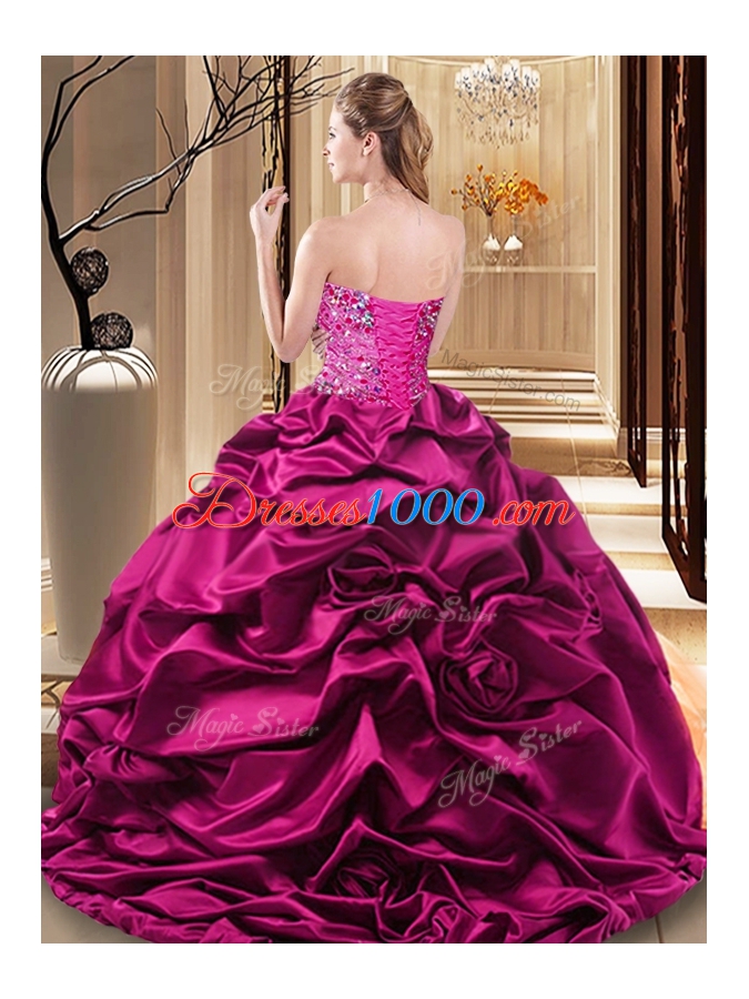 Exquisite Floor Length Lace Up Quinceanera Gowns Multi-color and In for Military Ball and Sweet 16 and Quinceanera with Beading and Ruffles