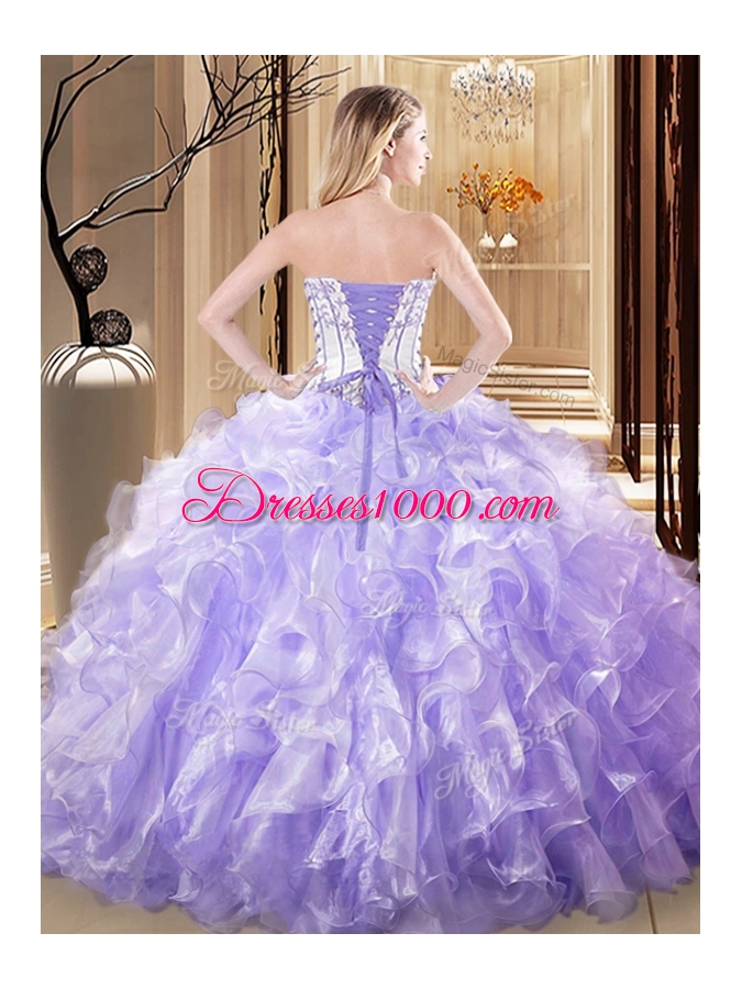 Edgy Floor Length Ball Gowns Sleeveless Yellow Quinceanera Dresses Lace Up