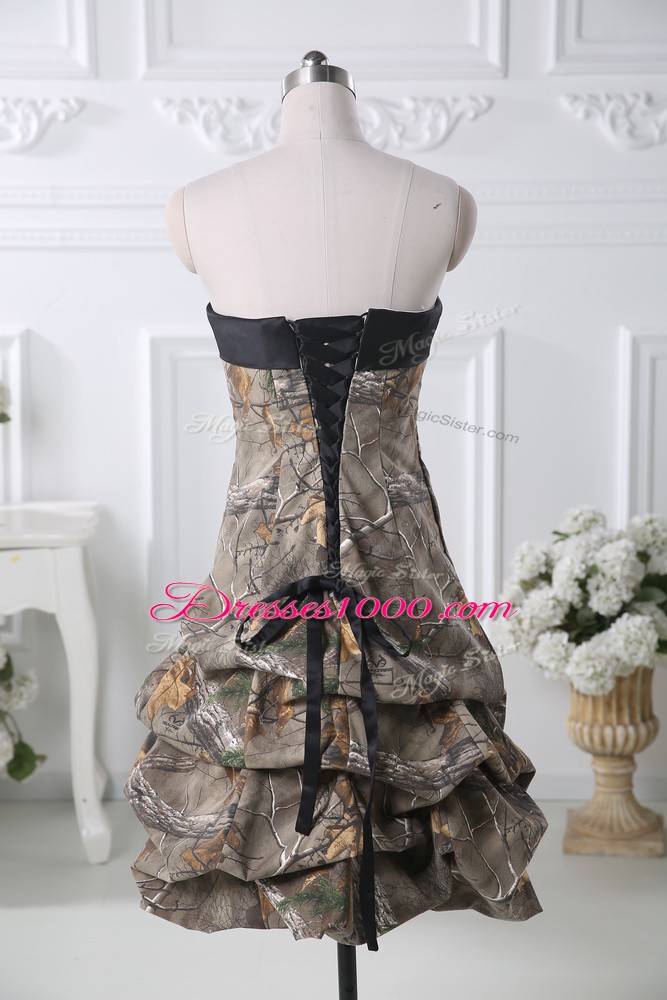 Glorious Sleeveless Lace Up Mini Length Pick Ups Homecoming Dress Online