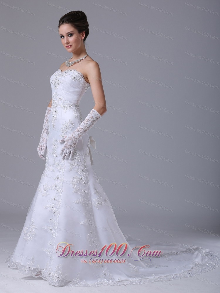 Lace Wedding Dress with Beading Mermaid Style