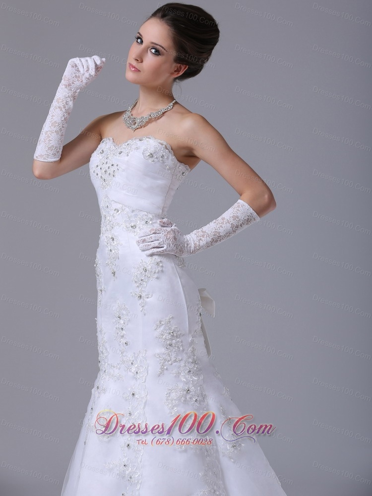 Lace Wedding Dress with Beading Mermaid Style