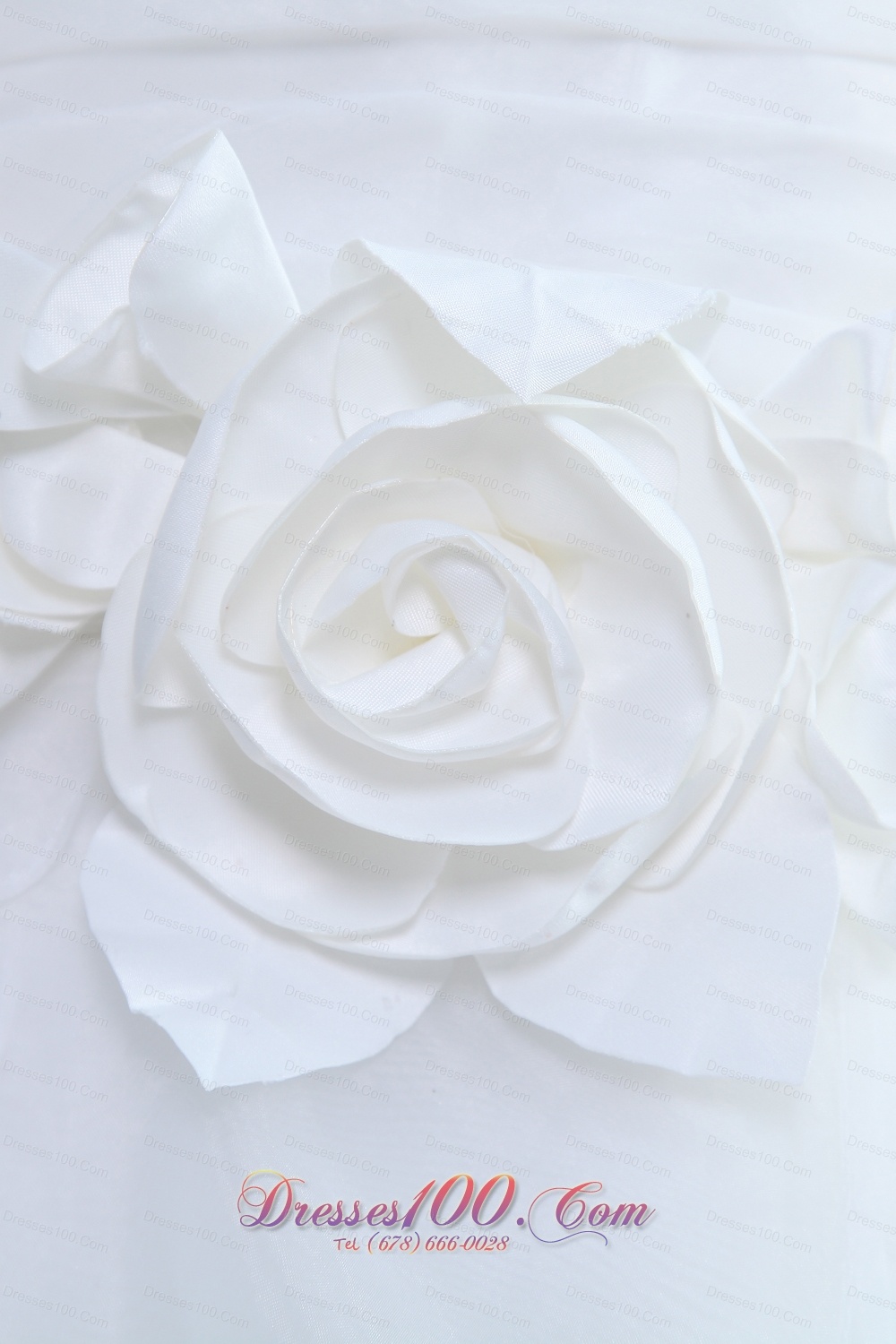 One Shoulder Hand Made Flower Mermaid Wedding Gown