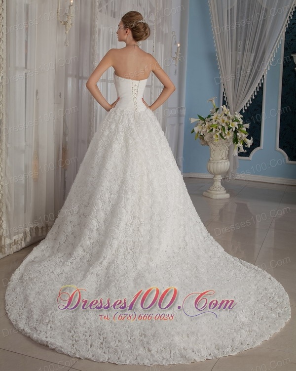 Luxurious Wedding Bridal Gowns Special Sweetheart Chapel