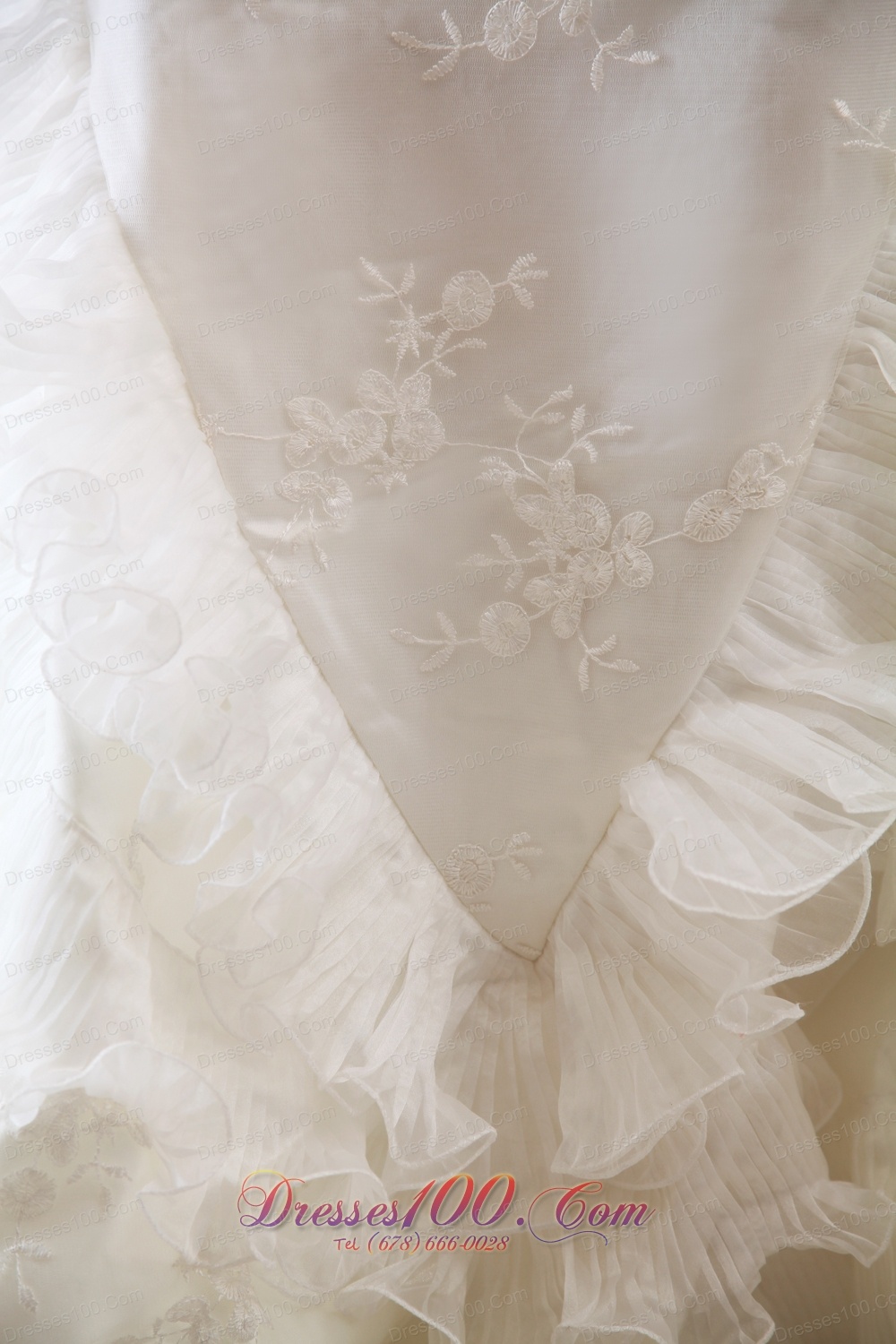 Empire V-neck Mermaid Bridal Dresses Ruffles Beading