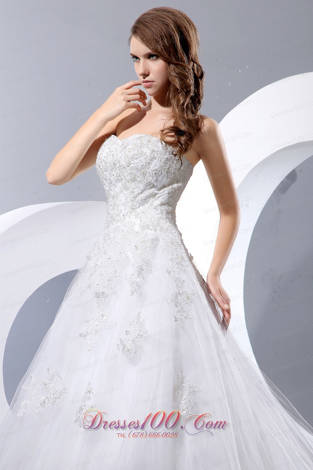 Elegant Tulle Wedding Dress Sweetheart 2013