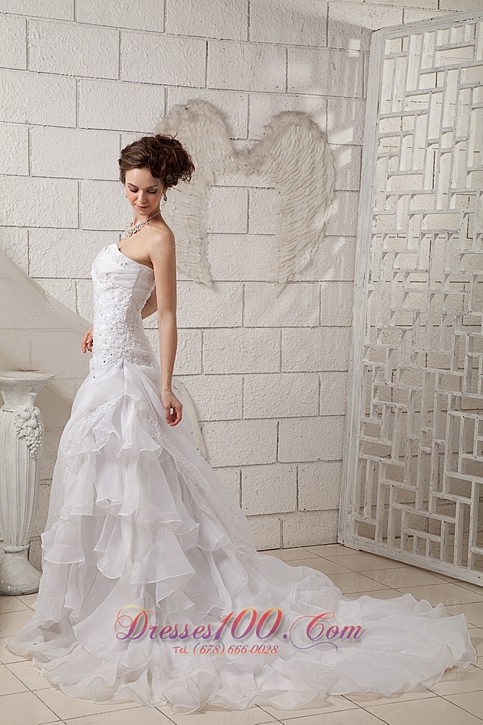 Exquisite Sweetheart Wedding Dress Ruched