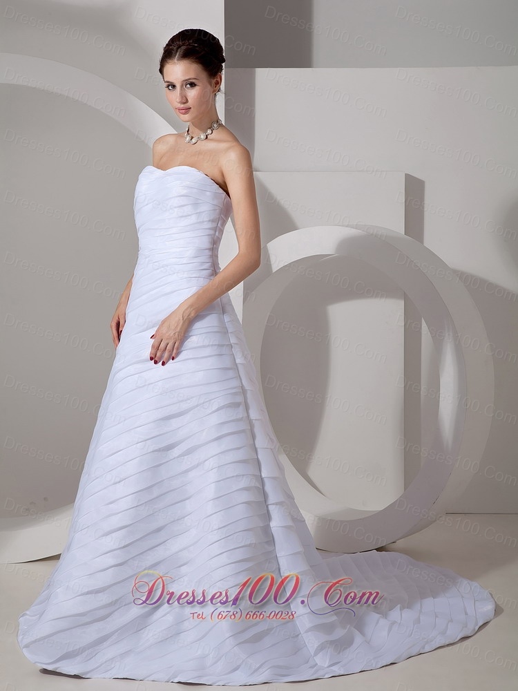Special Ruchings Wedding Gowns Sweetheart Ruch