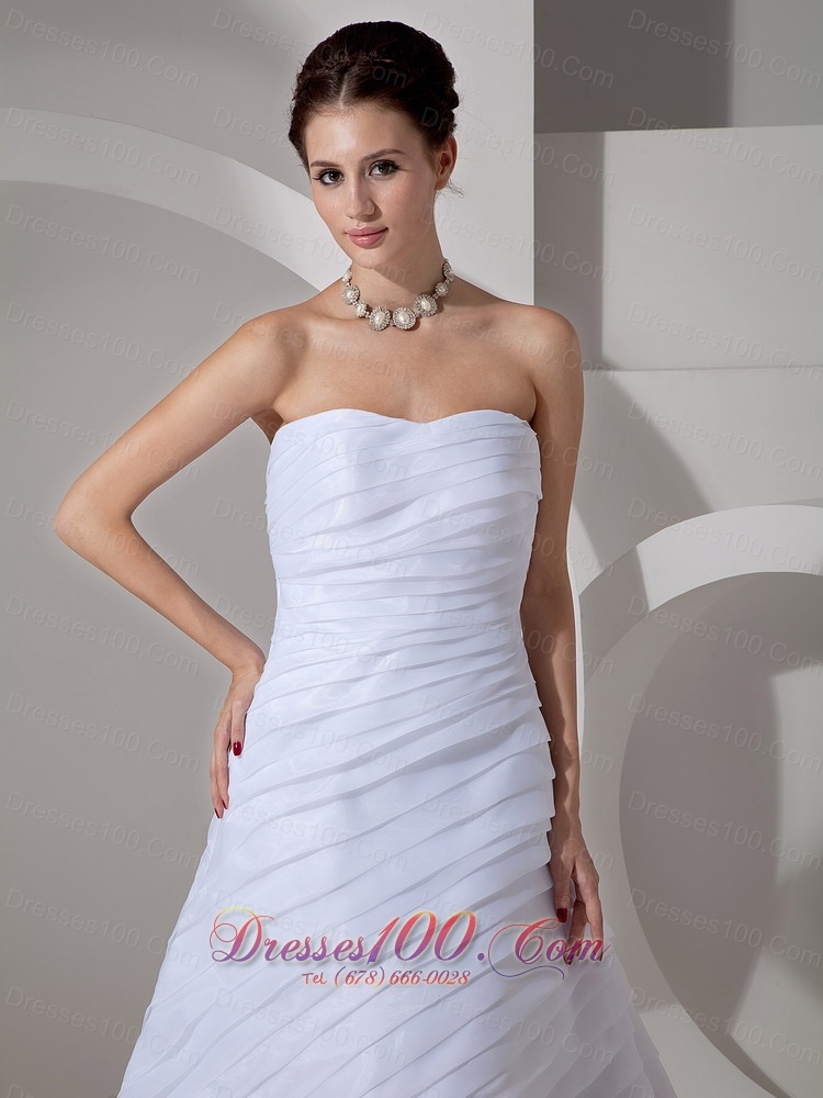 Special Ruchings Wedding Gowns Sweetheart Ruch