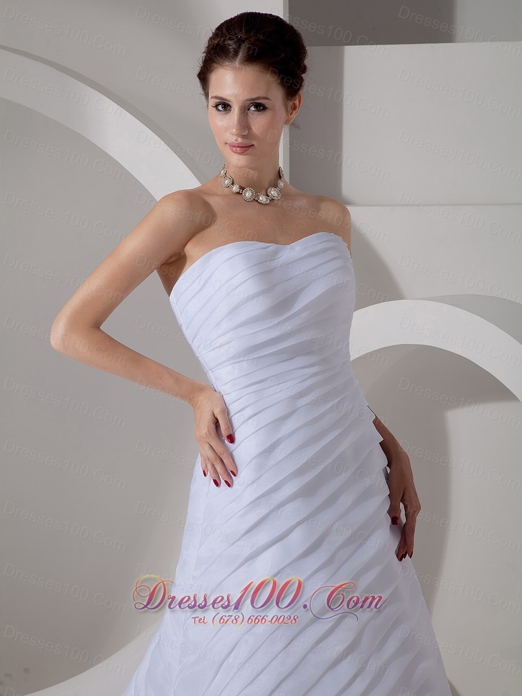 Special Ruchings Wedding Gowns Sweetheart Ruch