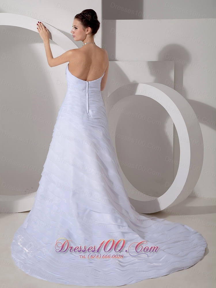 Special Ruchings Wedding Gowns Sweetheart Ruch