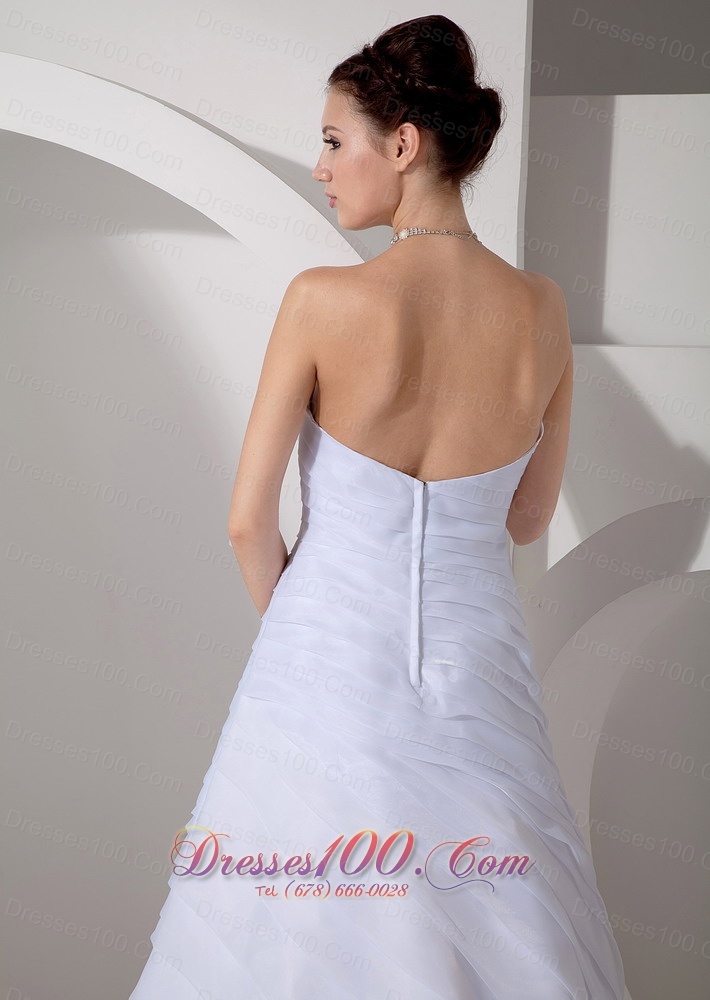 Special Ruchings Wedding Gowns Sweetheart Ruch