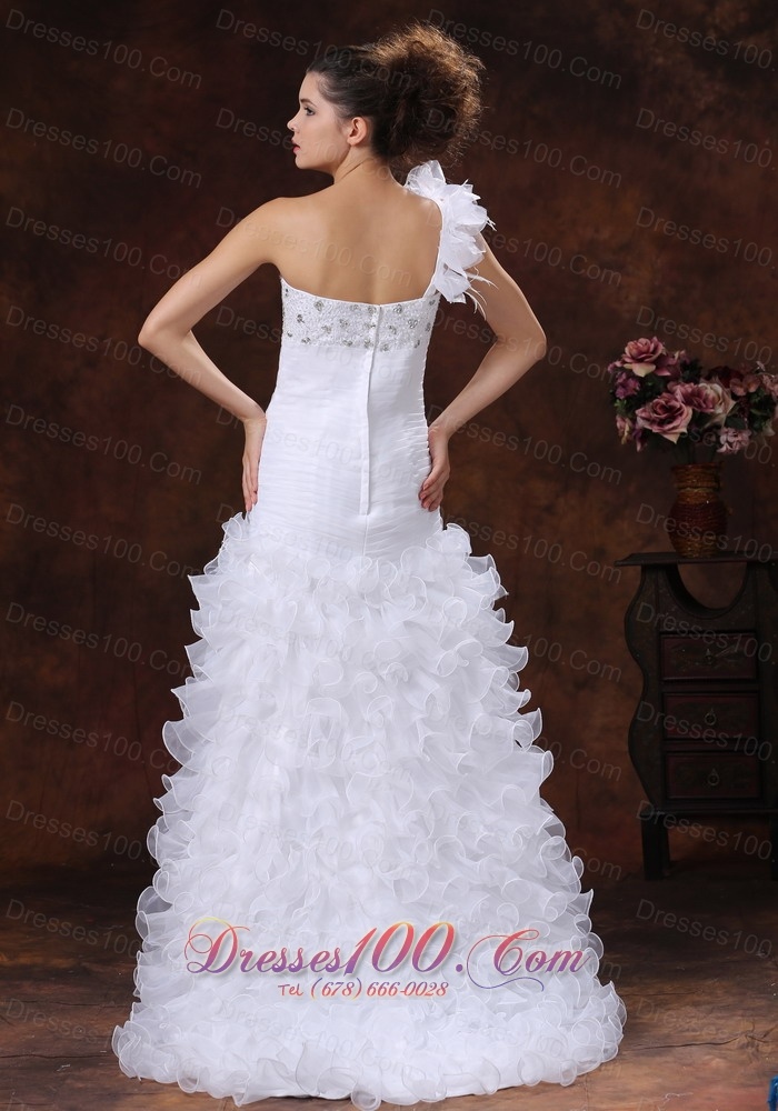 Hith-low Beaded Decorate Bridal Dresses