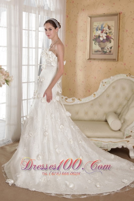 Strapless Lace and Taffeta Bridal Dresses 2013