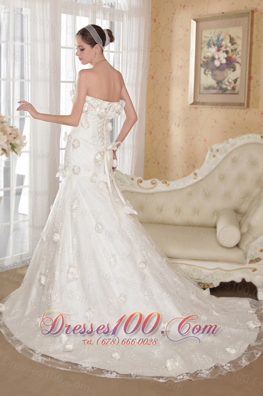 Strapless Lace and Taffeta Bridal Dresses 2013