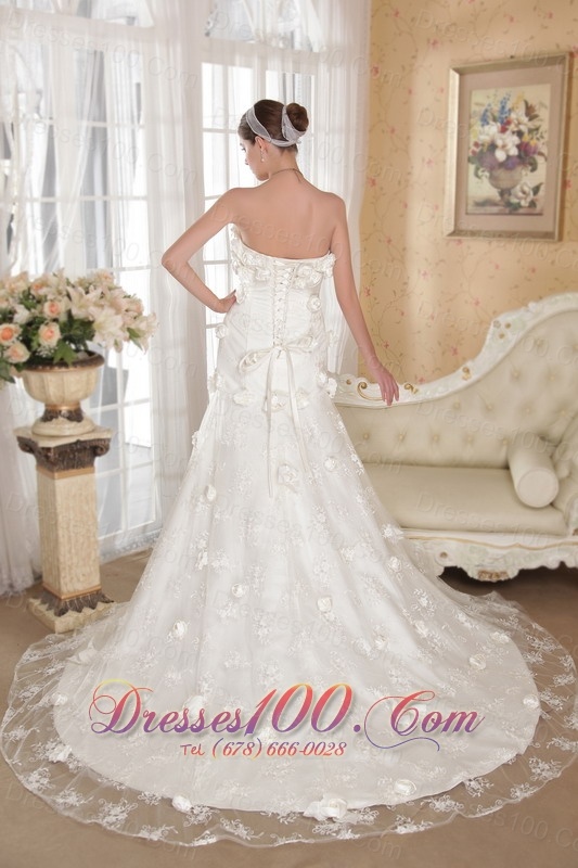 Strapless Lace and Taffeta Bridal Dresses 2013