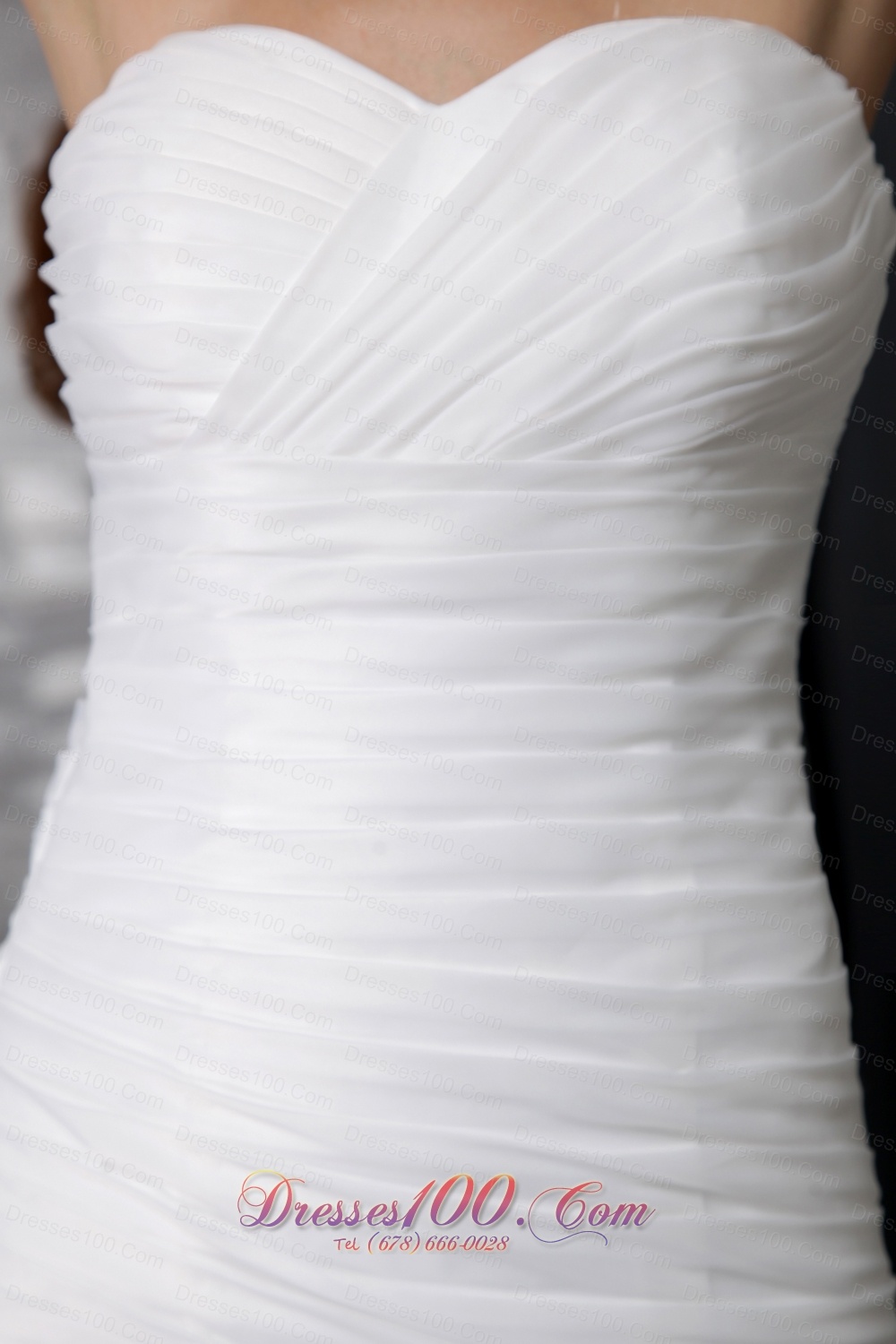 Gorgeous Rolling Flowers Sweetheart Ruffles Wedding Dress