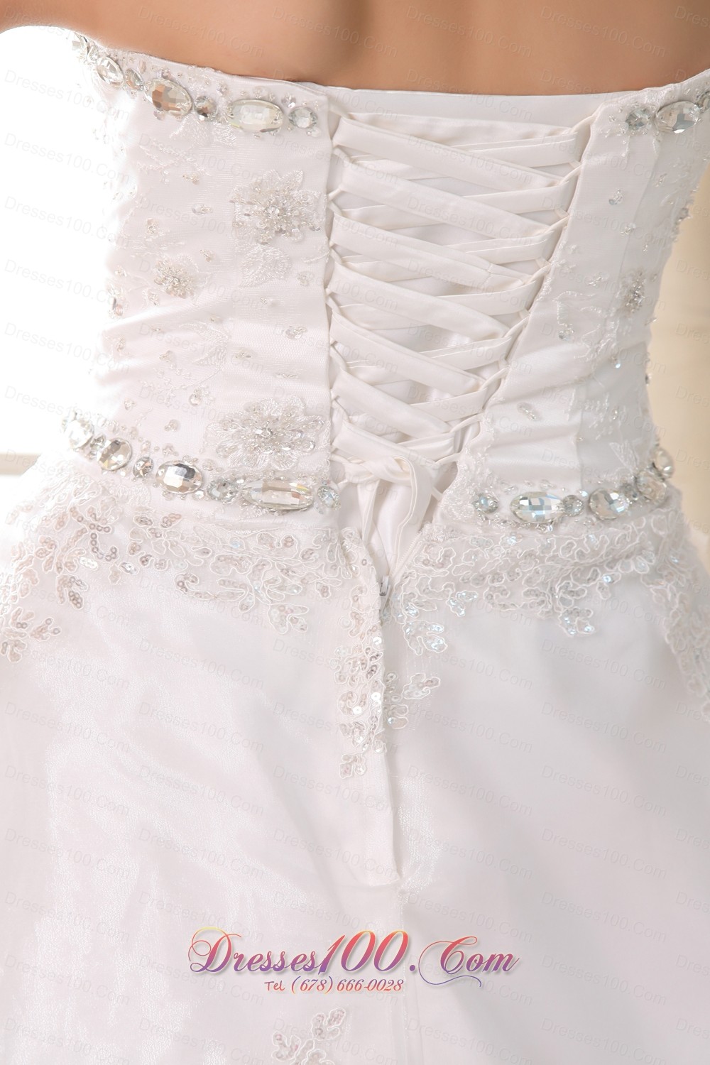 Sweetheart Bridal Dress Taffeta Beading and Appliques