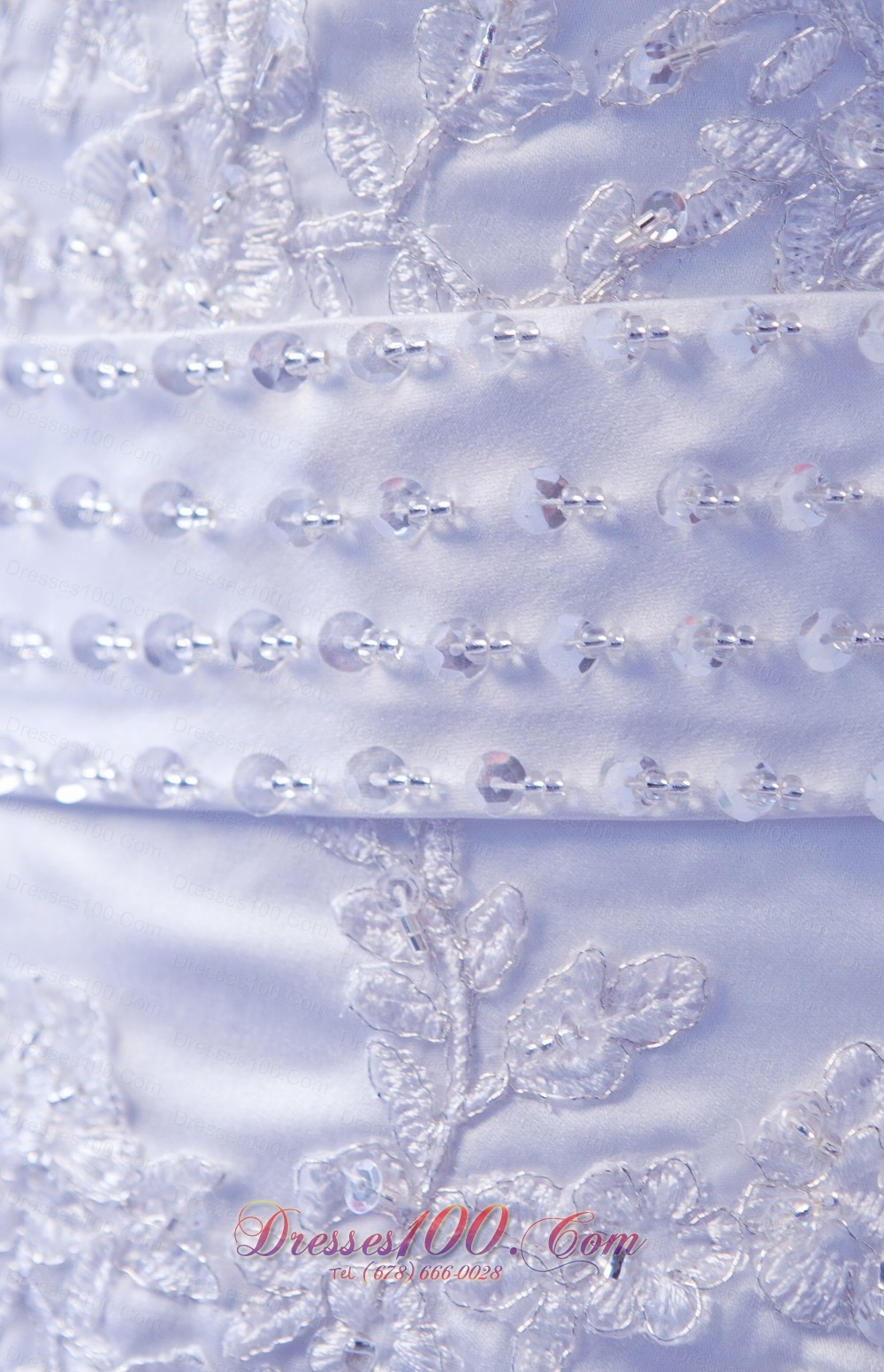 Straps Court Train Organza Appliques Bridal Dress