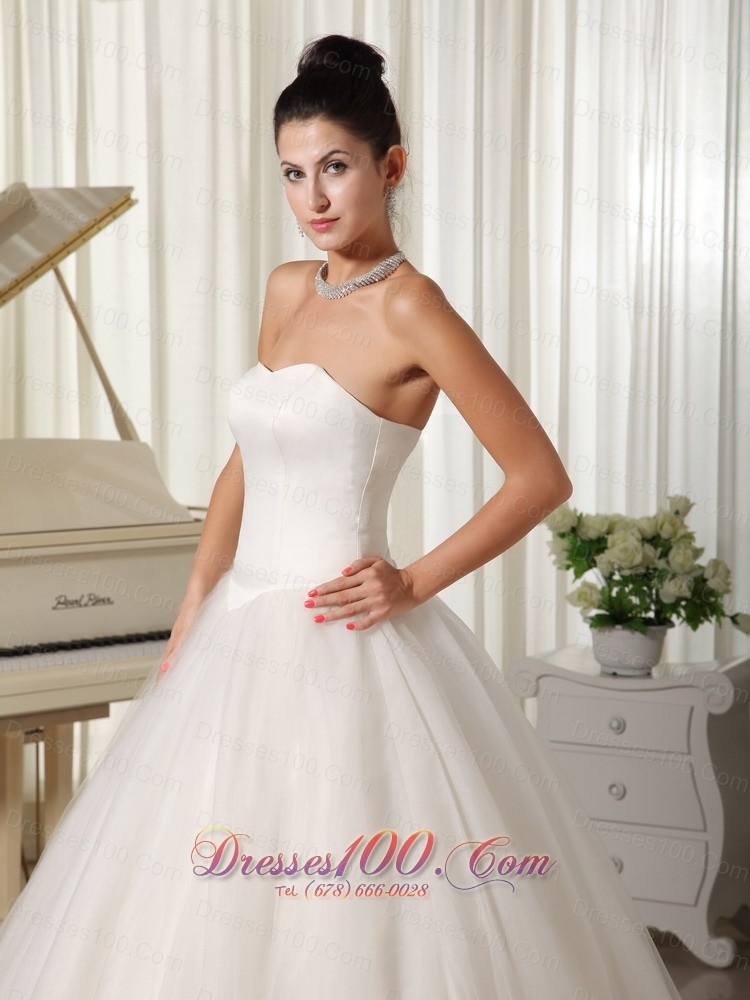 Ball Gown Sweetheart Wedding Dress For Church