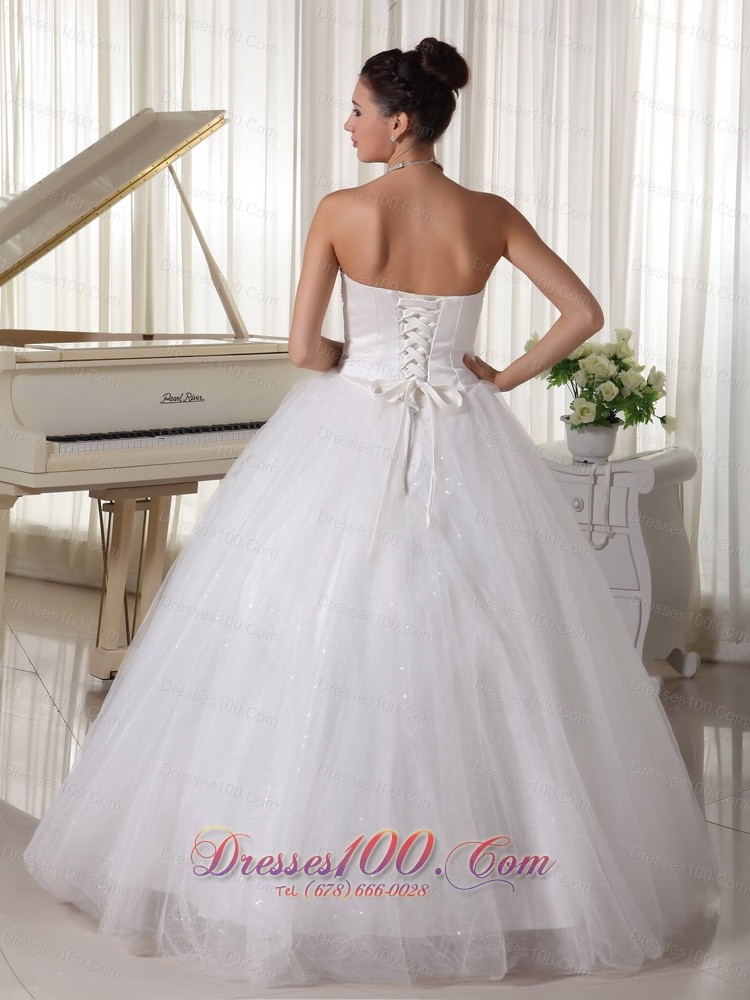 Sweetheart Organza Beaded Bridal Wedding Dress Ball Gown