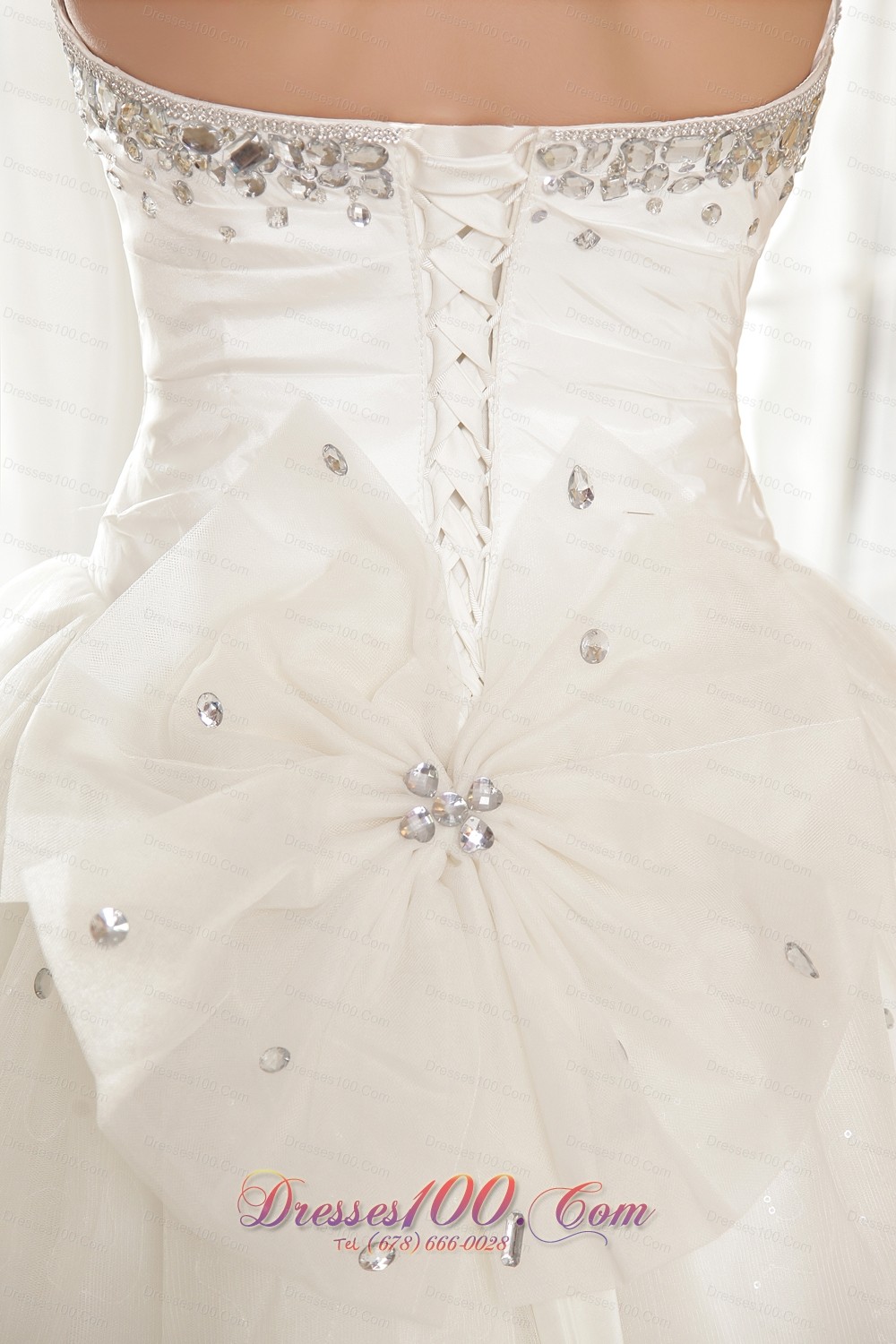 Sweetheart Wedding gown Tulle and Taffeta Beading