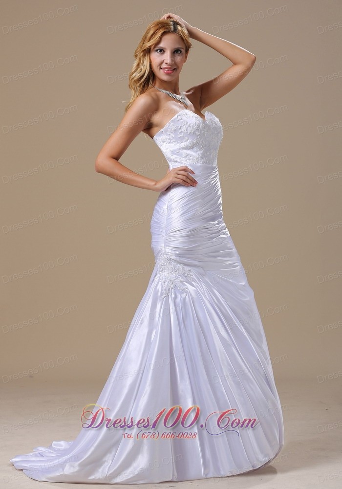 Mermaid Sweetheart Dress for Wedding with Lace