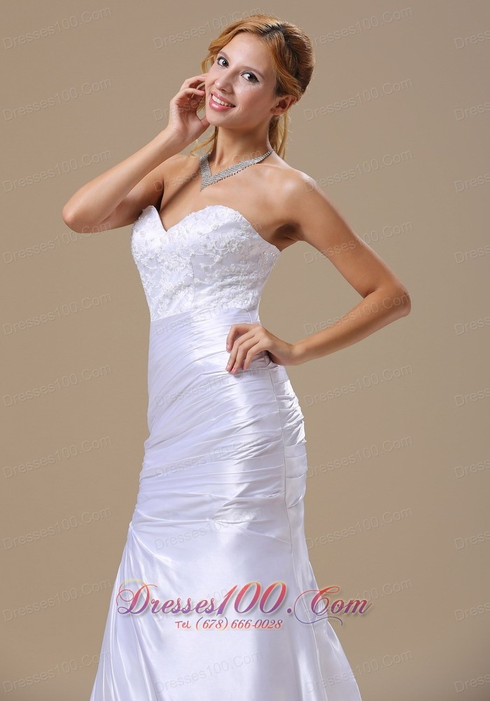 Mermaid Sweetheart Dress for Wedding with Lace