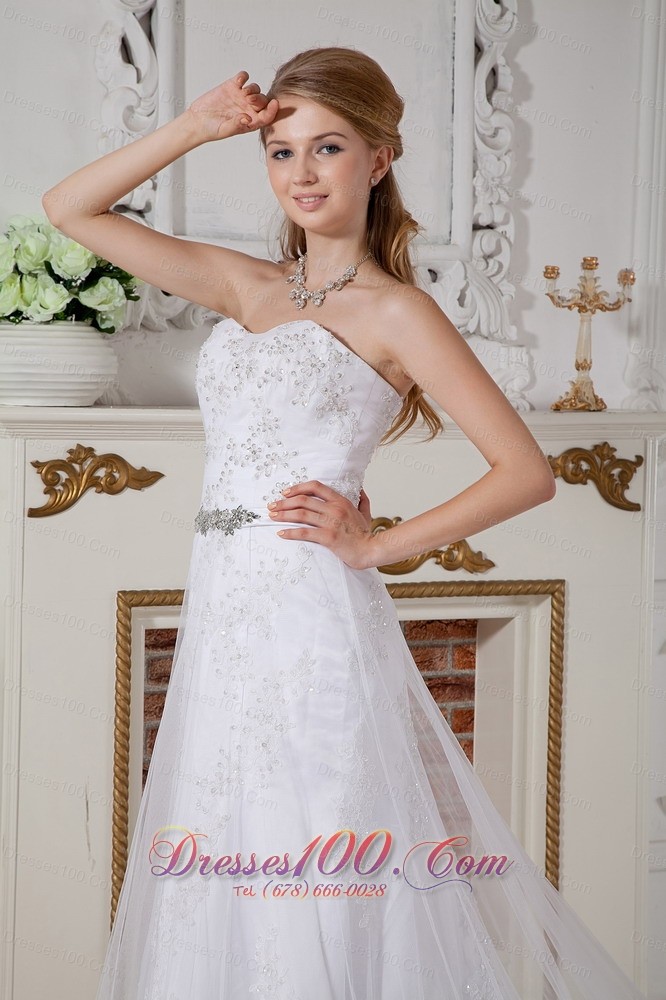Free Delivery Empire Lace Bridal Dress Cathedral Train