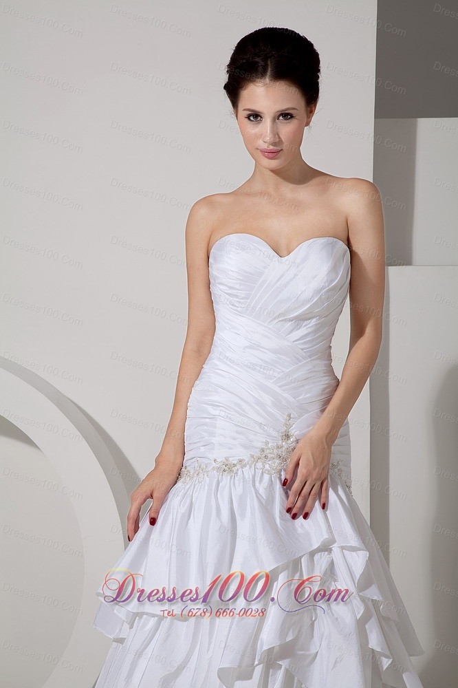 Beautiful Bridal Dress Mermaid Sweetheart Appliques Cheap