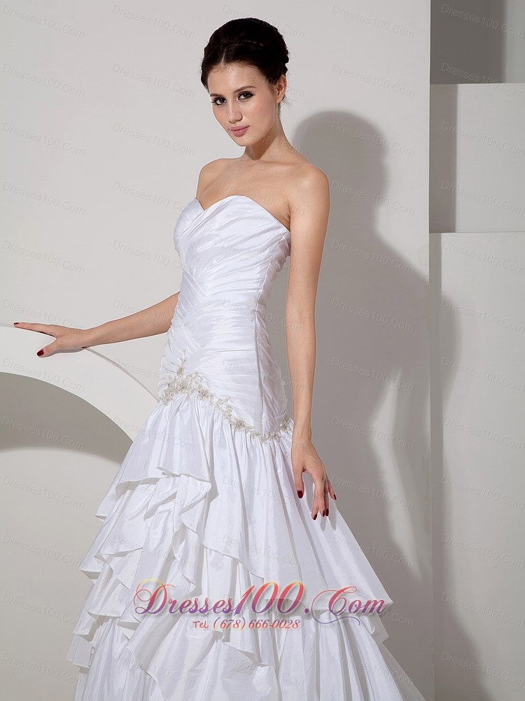 Beautiful Bridal Dress Mermaid Sweetheart Appliques Cheap