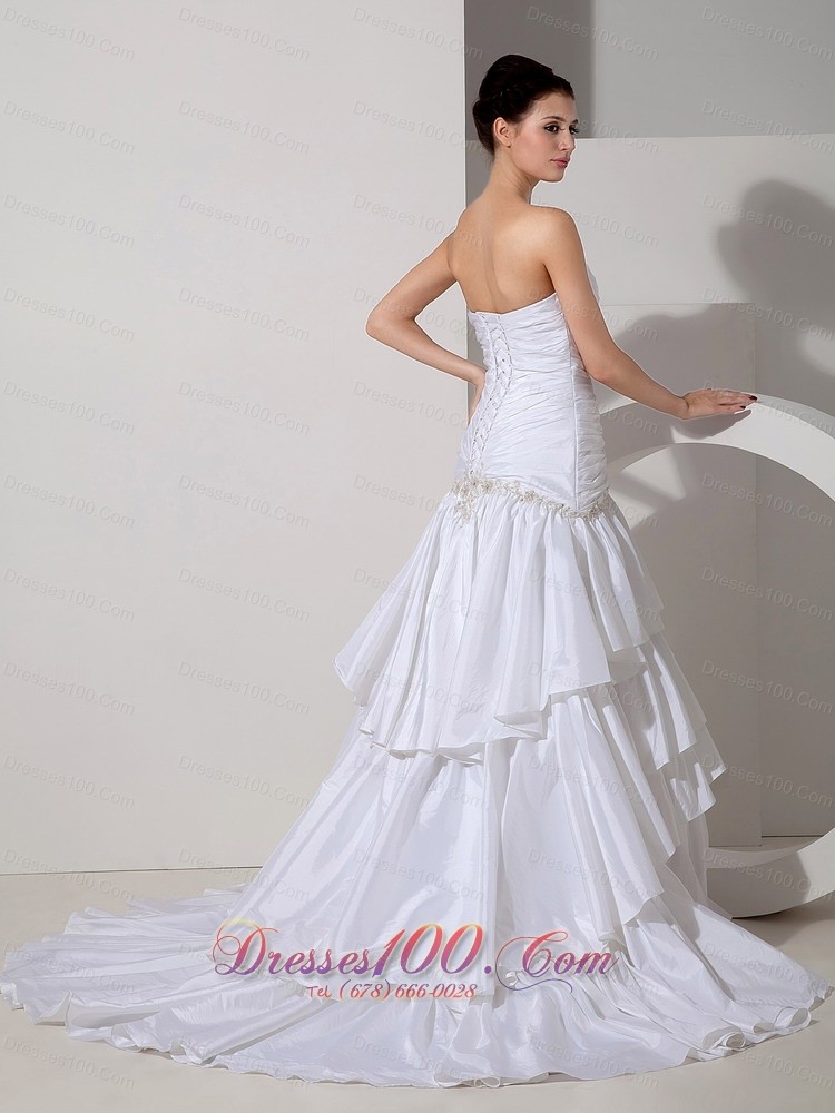 Beautiful Bridal Dress Mermaid Sweetheart Appliques Cheap