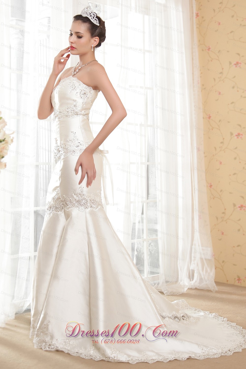 Exclusive Mermaid Lace Wedding Gowns Taffeta Beading