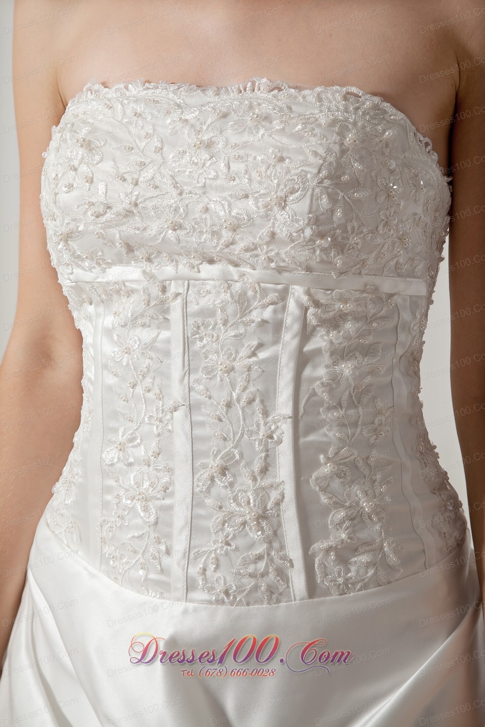 Appliques Chapel Train Pick-ups Wedding Gowns