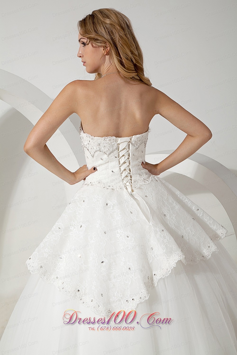 Floor Length Sweetheart Ball Gown Beading Wedding Dress