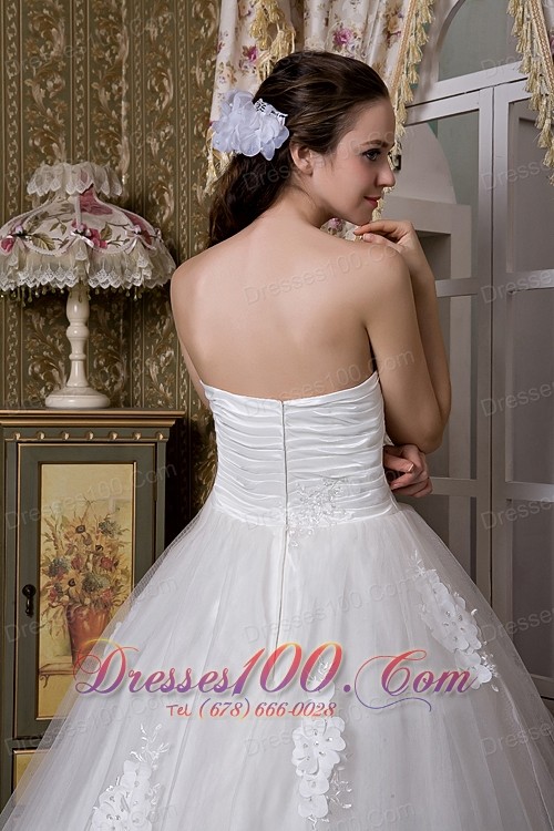 Lace Brush Train Sweetheart Wedding Dresses 2013