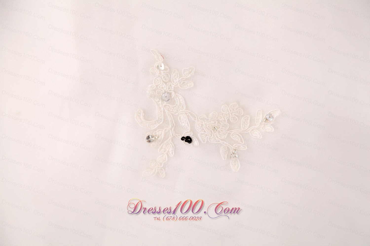 Spaghetti Straps Court Train Beaded Wedding Dress