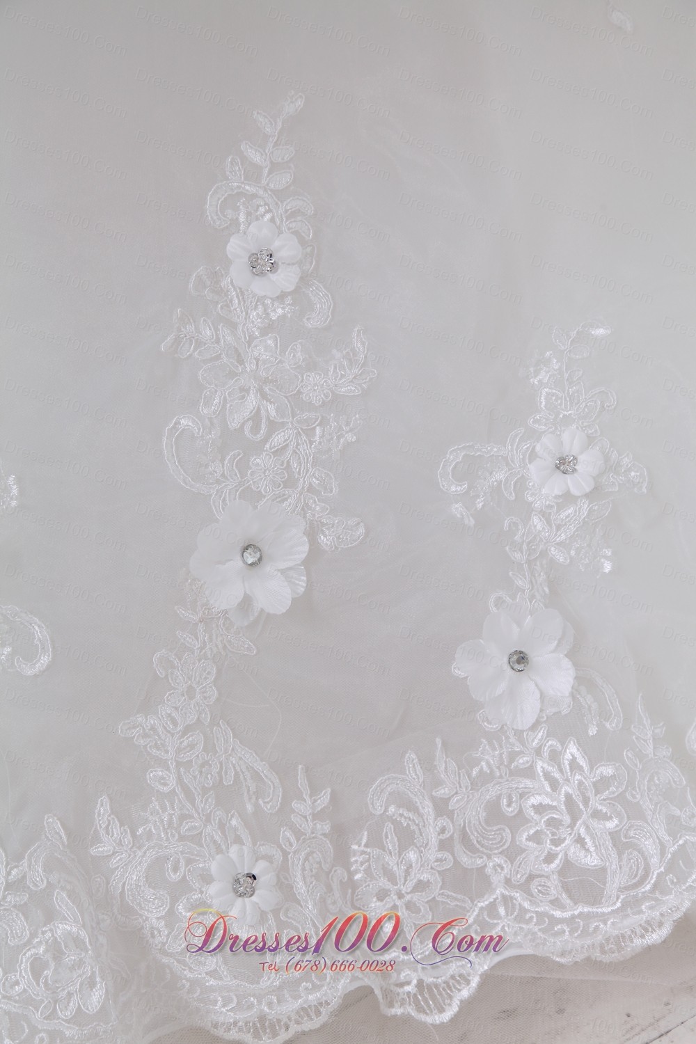 Appliques Tulle Sweetheart Brush Wedding Dress Beaded