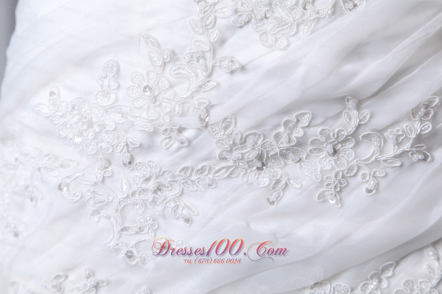 Appliques Chapel Train Square Bridal Wedding Dress