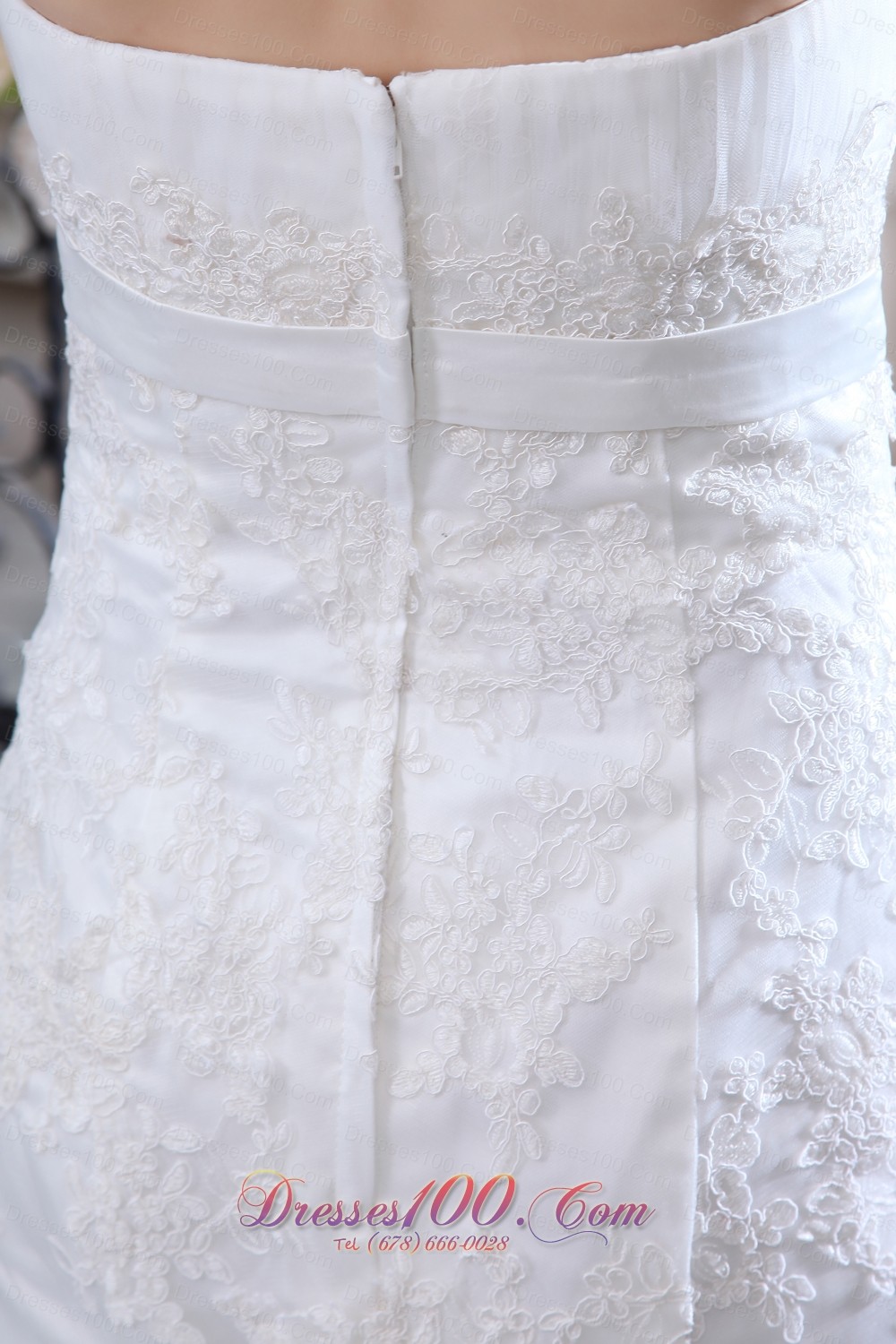 Tulle Sashed Mermaid Wedidng Dress Court Train