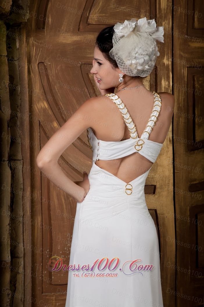 Classy Empire V-neck Prom Dress Discounted Ruch