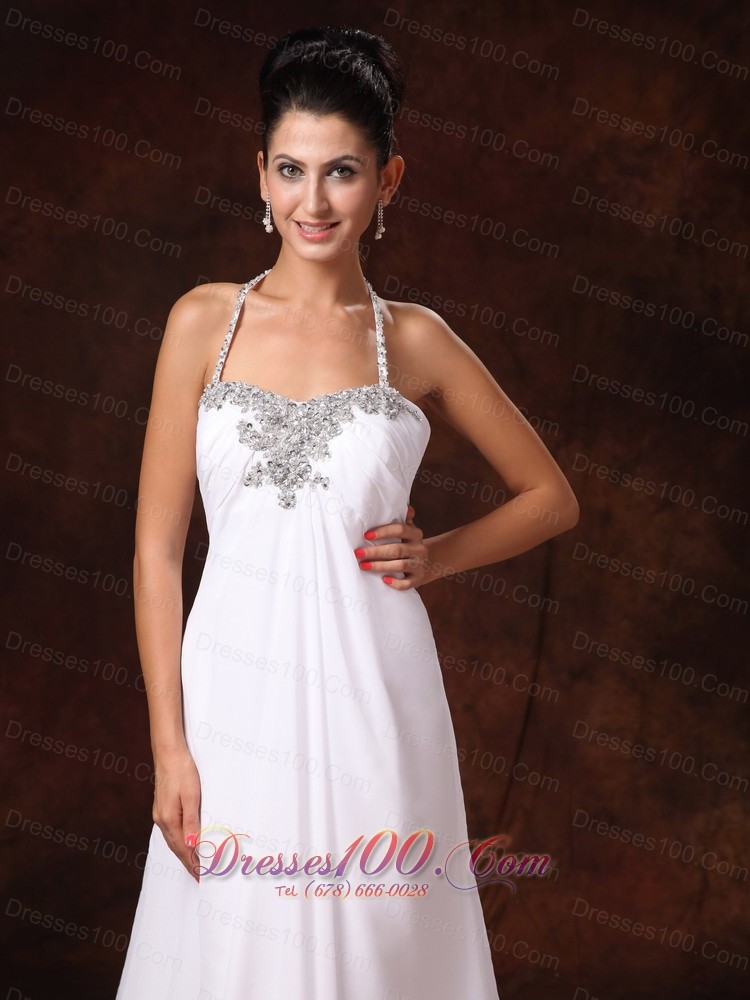 Custom Court Train Empire Wedding Dress Appliques