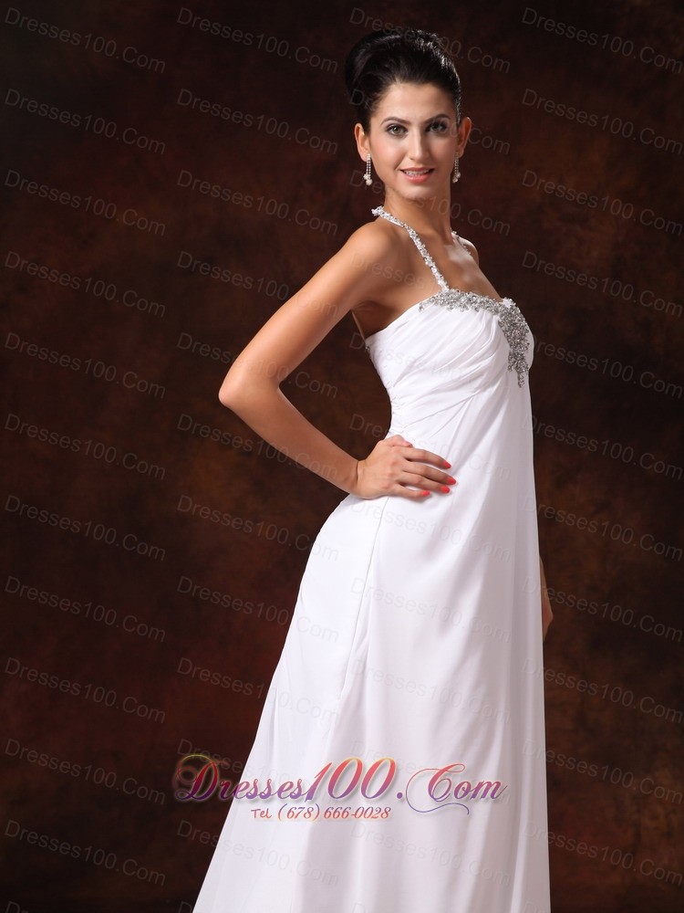 Custom Court Train Empire Wedding Dress Appliques