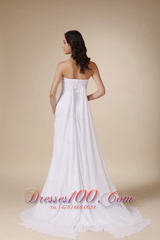 Elegant Classic Chiffon Beach Latest Wedding Gowns