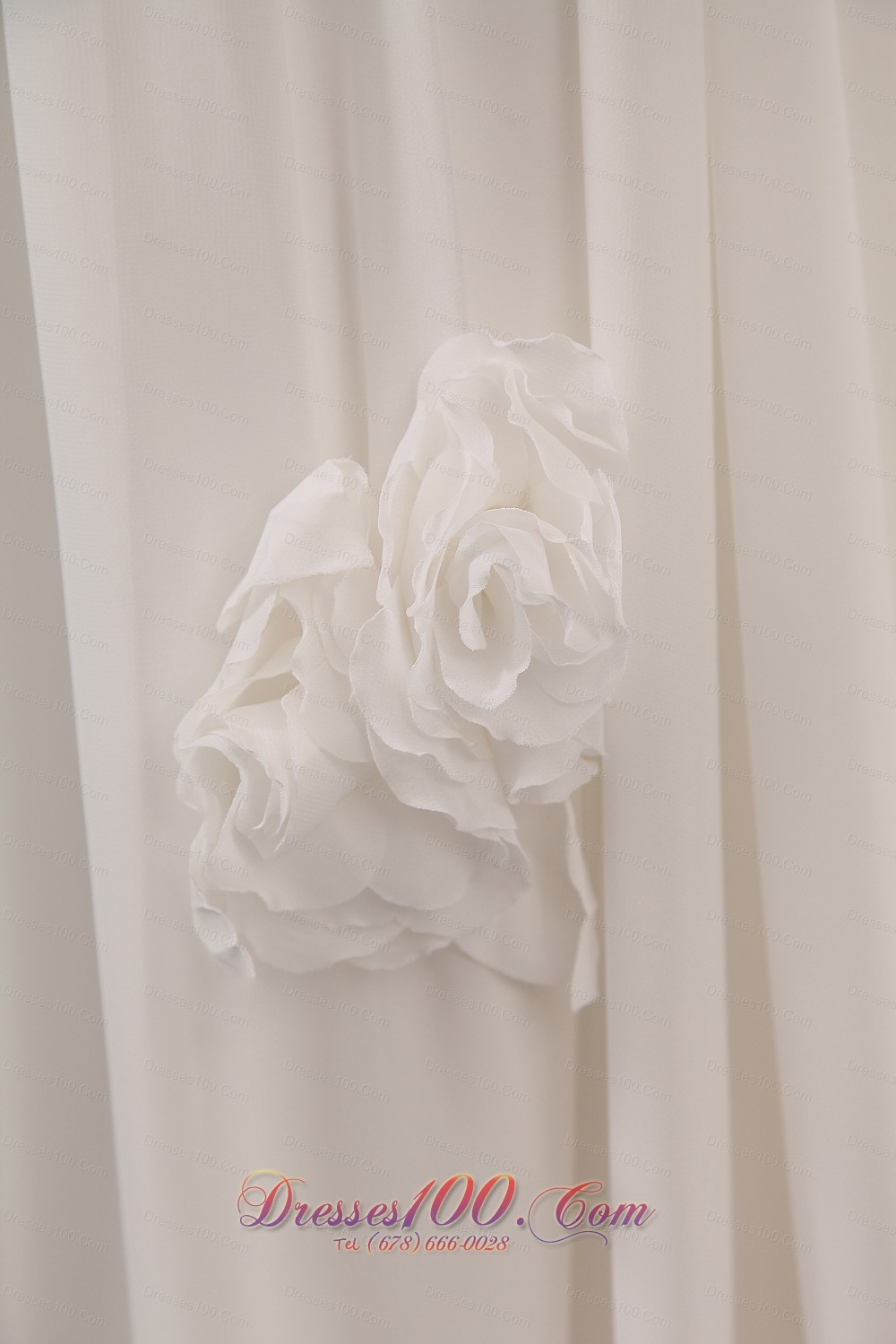 Empire Off The Shoulder Floral Wedding Dress Chiffon