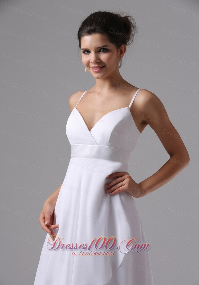 Straps Wedding Dress Custom Chiffon Cocktail in Vogue