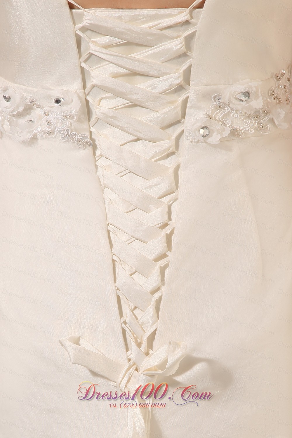 Showy Sweetheart Organza Taffeta Floral Wedding Dress