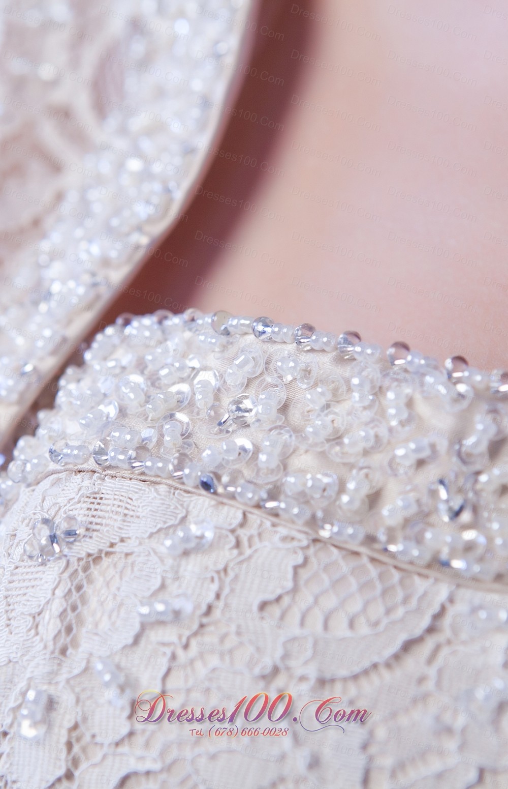 Champagne Column Mini-length Beading Prom Cocktail Dress