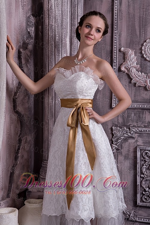 Column Sheath Sweetheart Short Wedding Gown Dress